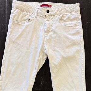 Zara White Slim Men's Trousers Pants